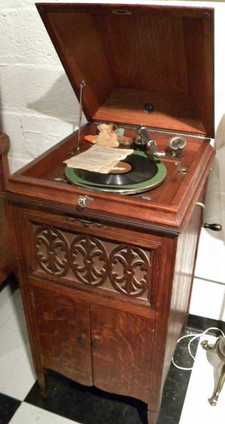 Silvertone Upright Victrola / Phonograph