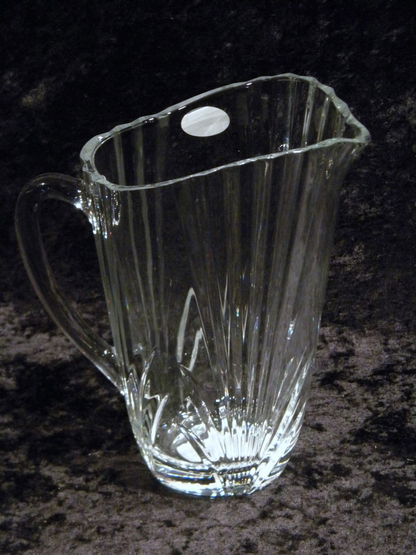 Block Crystal "Nassau" Pitcher, NIB