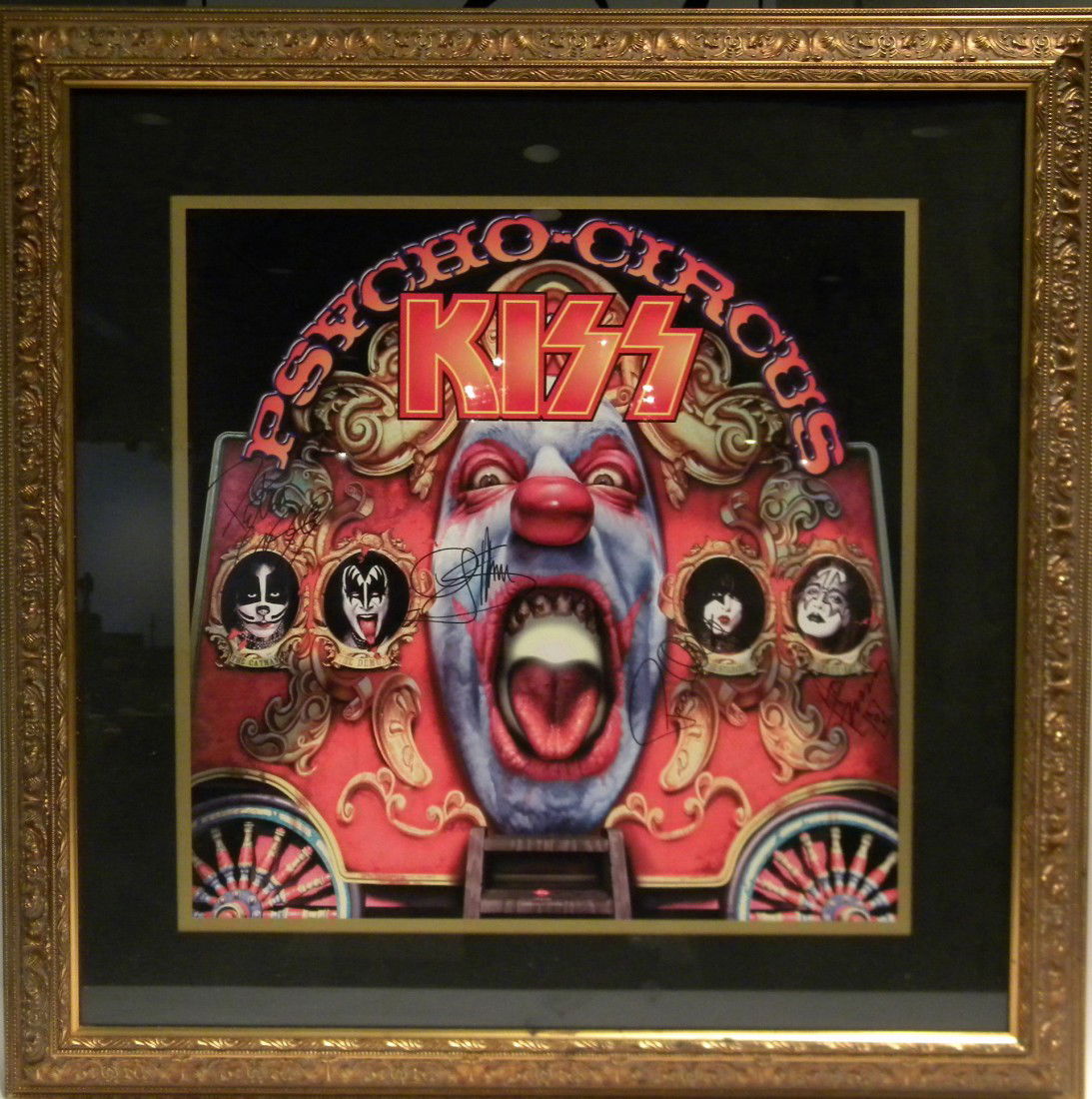 Signed Kiss "PsychoCircus" Album Poster w/COA