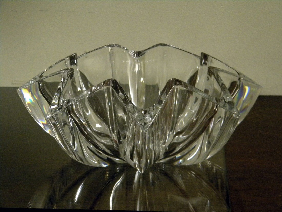Cristal d'Arques "Gigogne" Coupe: Cristal d'Arques "Gigogne" Coupe, NIB- 5" h, 12" dia