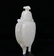 A CARVED WHITE JADE VASE AND COVER , QING DYNASTY - 3