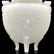 A CARVED WHITE JADE VASE AND COVER , QING DYNASTY - 5