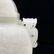 A CARVED WHITE JADE VASE AND COVER , QING DYNASTY - 6