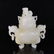 A WHITE JADE CARVING OF CENSER AND COVER , QING DYNASTY