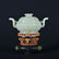 A CARVED WHITE JADE CENSER AND COVER. , QING DYNASTY - 2