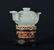 A CARVED WHITE JADE CENSER AND COVER. , QING DYNASTY - 3