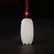 A CARVED WHITE JADE PENDANT ,QING DYNASTY