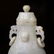 A CARVED WHITE JADE VASE AND COVER ,QING DYNASTY - 2