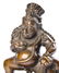A BRONZE FIGURE OF KUBERA.MING PERIOD - 3