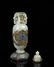 A CARVED WHITE JADE VASE AND COVER - 7