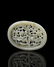 A CARVED WHITE JADE PENDANT.QING PERIOD - 7