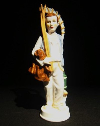 Rare Meissen porcelain figural of a farmer