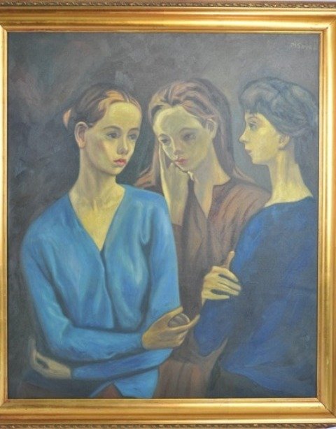 MOSES SOYER (1899-1974): MOSES SOYER (1899-1974) 29 1/2''x34 1/2'' Signed upper right MSOYER
