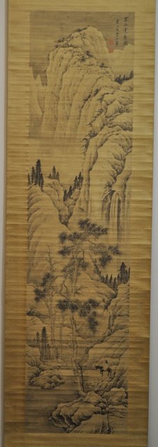 WANG YUN (1652-1735) HANGING SCROLL.: WANG YU (1662-1750) HANGING SCROLL. Signd and twoartist seal.12 1/2''x 53'' in