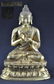 36: GILT BRONZE FIGURE OF BUDDHA .(QIAN LONG PERIOD)