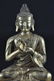 36: GILT BRONZE FIGURE OF BUDDHA .(QIAN LONG PERIOD) - 4