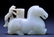 112: A WHITE JADE MONKEY AND HORSE GROUP. (QING DYNAST - 2