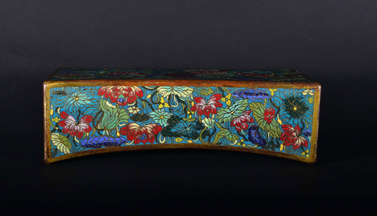 A Cloisonne Enamel Gilt-Bronze Pillow QianLong Period (1 of 11)