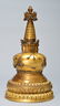 A GILT-BRONZE STUPA - 3