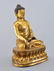 A GILT-BRONZE FIGURE OF SAKYAMUNI BUDDHA - 2