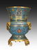 A LARGE GILT BRONZE CLOISONNE ENAMEL VASE
