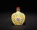 A YELLOW-GROUND FAMILLE-ROSE SNUFF BOTTLE - 2
