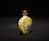 A YELLOW-GROUND FAMILLE-ROSE SNUFF BOTTLE - 3