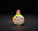 A PAINTED ENAMEL WHITE GLASS SNUFF BOTTLE - 2