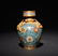 A GILT BRONZE CLOISONNE ENAMEL DRAGON VASE - 4