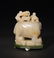 A WHITE JADE CARVING OF ELEPHANT AND BOYS - 2