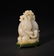 A WHITE JADE CARVING OF ELEPHANT AND BOYS - 3
