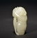 A WHITE JADE CARVING OF BOY - 2