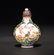 A FAMILLE-ROSE ENAMELLED BRONZE SNUFF BOTTLE