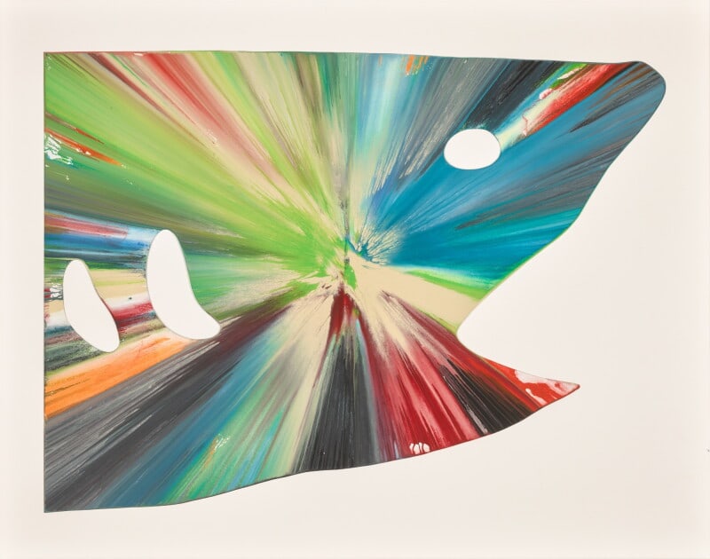 Damien Hirst "Shark Spin" Print Sold After: Damien Hirst "Shark Spin" Print on wove paper - Measures 18 7/8 X 26 Inches. These items are part of an estate sale and we are a consignment based Auction House. All auction lots are sold strictly "AS