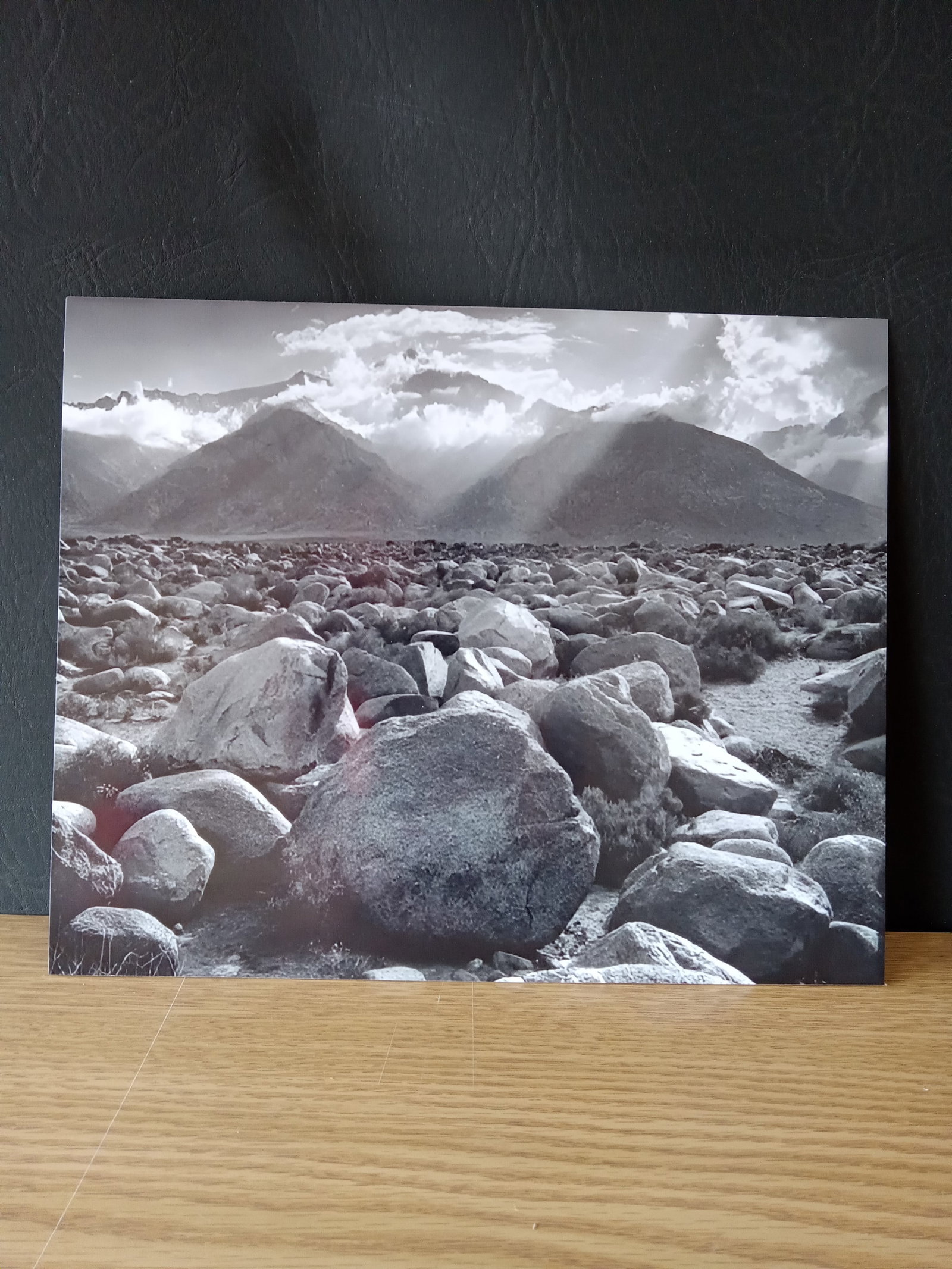 Ansel Adams " Mount Williamson, Sierra Nevada, from Manzanar 1944" Print Sold After: Ansel Adams " Mount Williamson, Sierra Nevada, from Manzanar 1944" Print - measures 10 X 12 Inches. These items are part of an estate sale and we are a consignment based Auction House. All auction lot