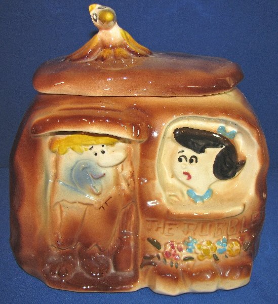 THE RUBBLES HOUSE COOKIE JAR