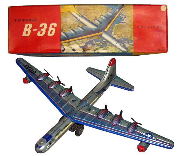 BOXED CONVAIR B-36 BOMBER BY BANDAI