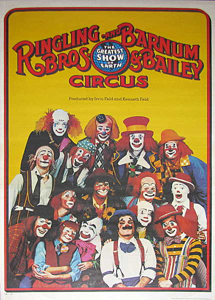 492: RINGLING BROS. BARNUM & BAILEY MULTIPLE CLOWNS CIR