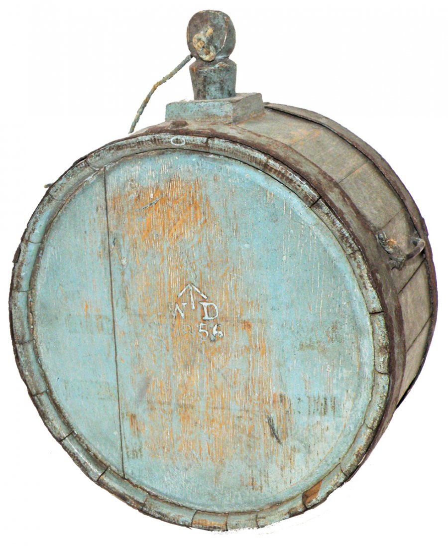 148 CIVIL WAR ERA BRITISH WOOD CANTEEN