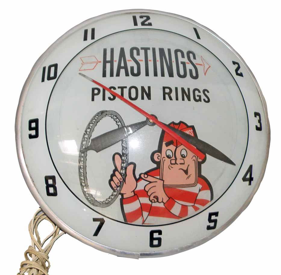 HASTINGS PISTON RING CLOCK