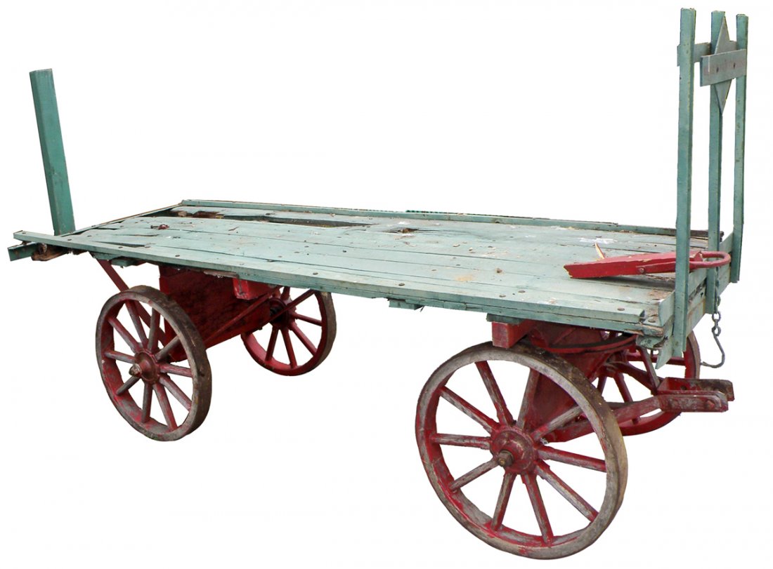 ANTIQUE RAILROAD DEPOT BAGGAGE CART THURMONT