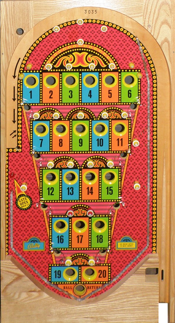 NOS BALLY PINBALL BOARD: Unused out of the shipping crate. 39 3/4" long x 20 1/4" wide