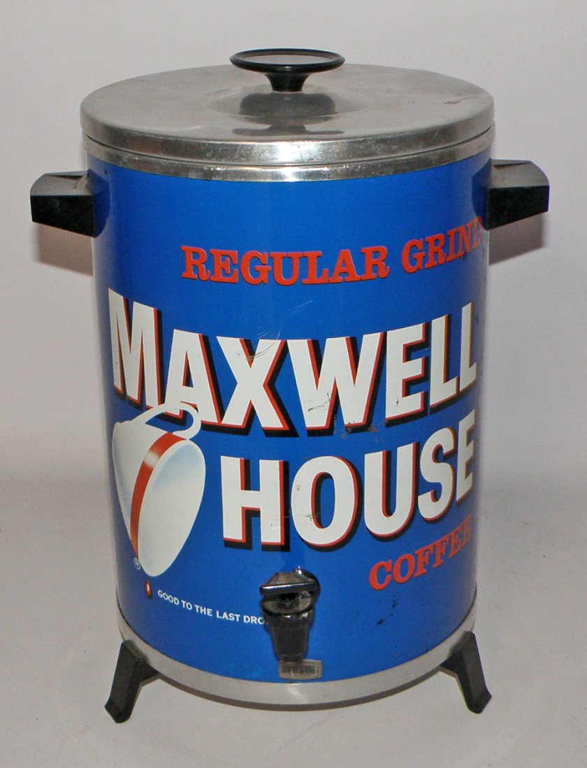 MAXWELL HOUSE PERCOLATOR: Complete, not tested. 14 1/2" tall