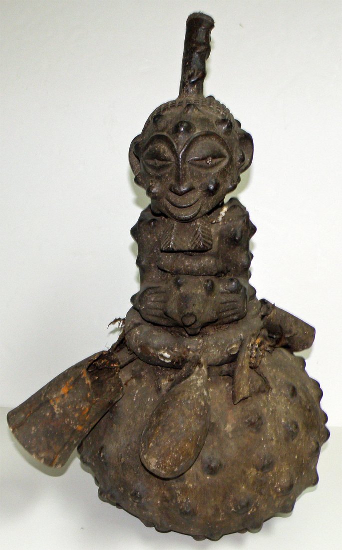 HEMBA/LUBA GOURD FETISH FIGURE (1 of 2)