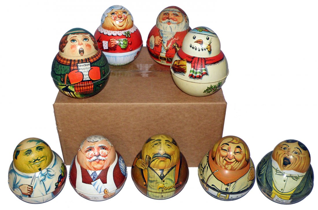 NINE CHEIN BRISTOLWARE ROLY POLYS (1 of 4)