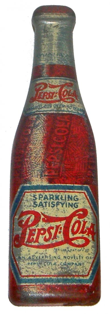 LITHOGRAPHED STEEL PEPSI COLA BOTTLE OPENER (1 of 2)