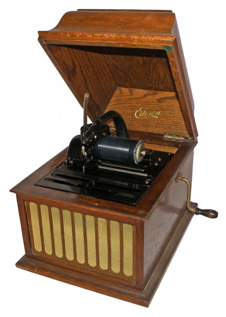 OAK EDISON AMBEROLA PHONOGRAPH (1 of 4)