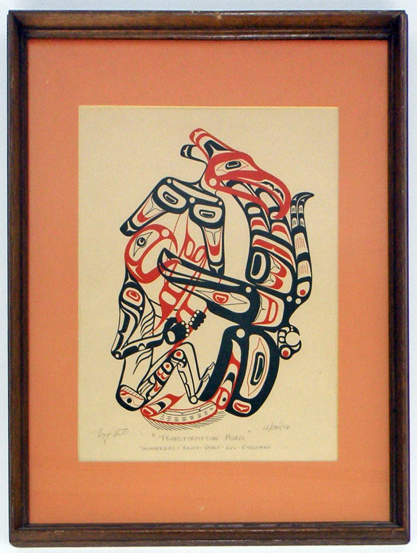 SIGNED TONY HUNT FIRST NATIONS ARTIST PRINT (1 of 2)