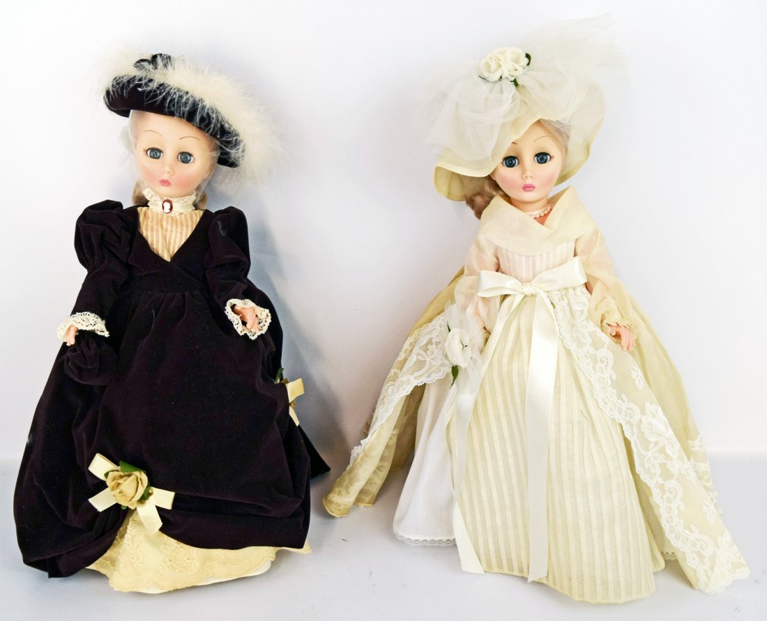 TWO EFFANBEE GRAND DAMES: All original 1970's. 18'' tall