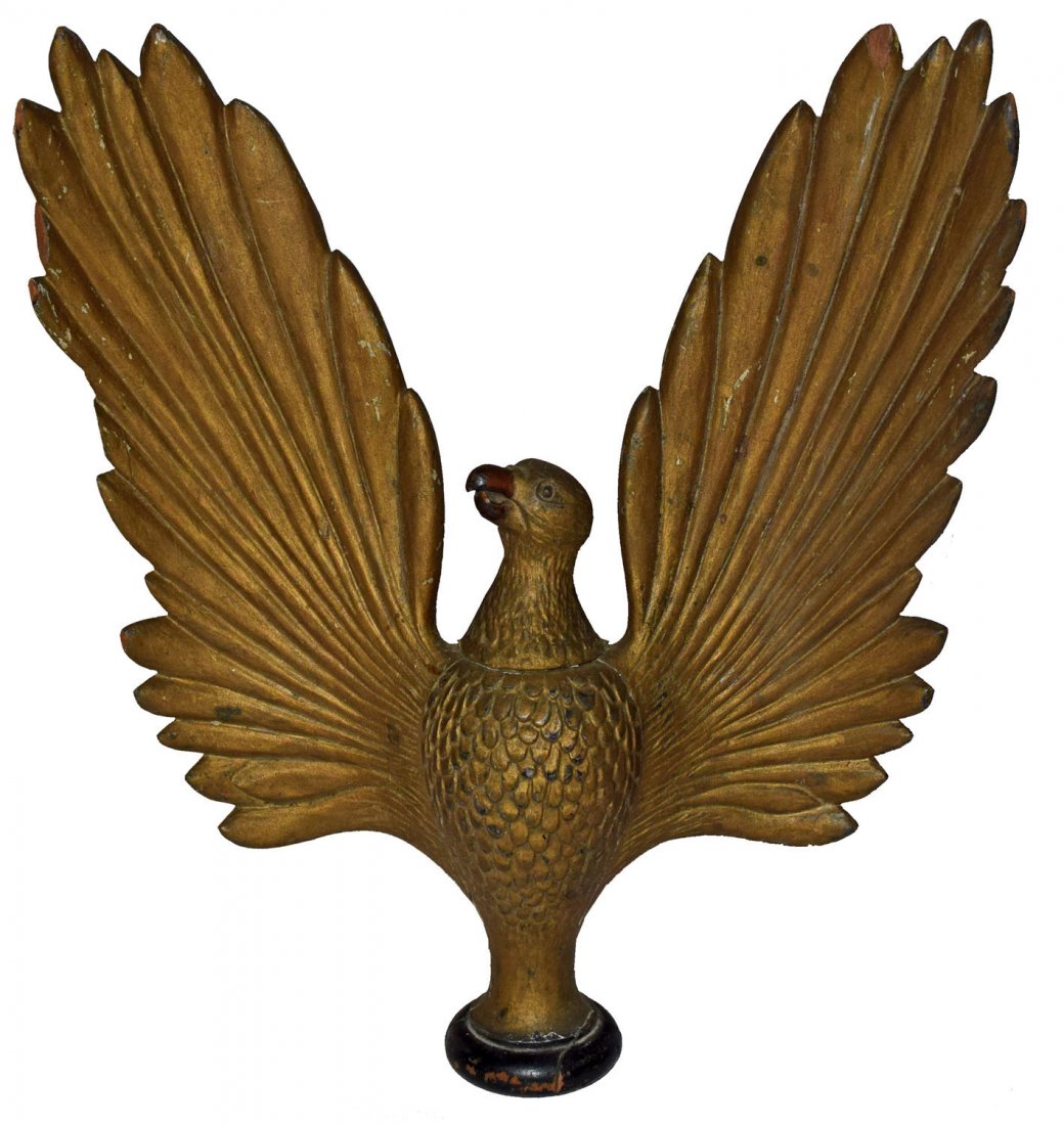 CARVED WOOD FOLK ART EAGLE (1 of 3)